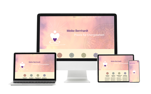 Homepage für alle Endgeräte wie Smartphone, Tablet und Computer responsive Webdesign